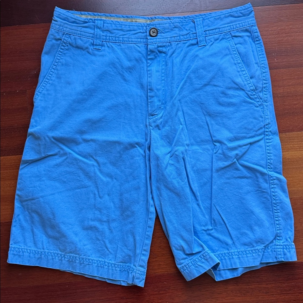 Izod Light Blue Cotton Shorts saltwater 30” waist